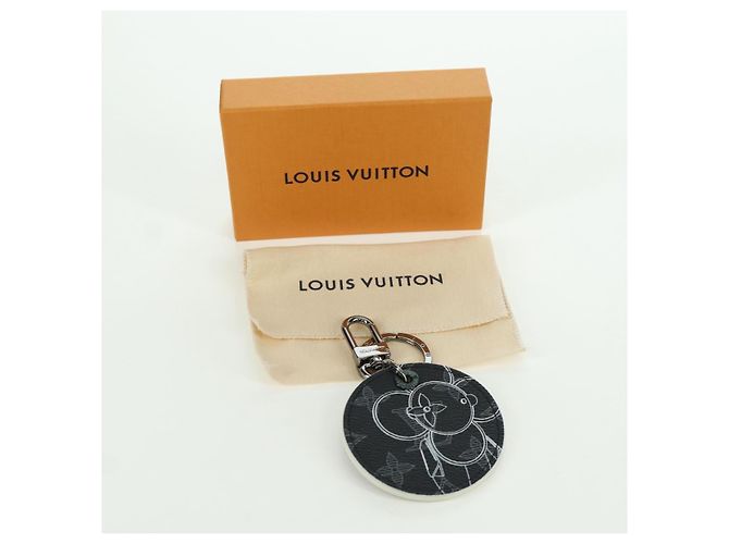 LOUIS VUITTON Monogram Eclipse Porte ClesVivienne Charm MP1993 LV Auth SW2315M - view 12