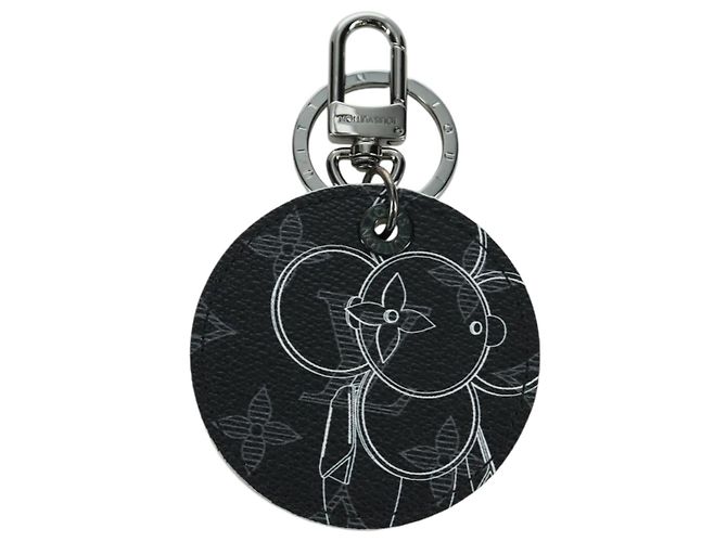 LOUIS VUITTON Monogram Eclipse Porte ClesVivienne Charm MP1993 LV Auth SW2315M - view 13