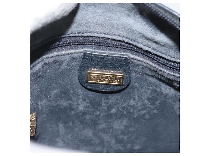 Gucci Borsa a Spalla GG Supreme in PVC Navy Gold 007 58 0093 Auth SW2206 D'oro Blu navy - vista 17