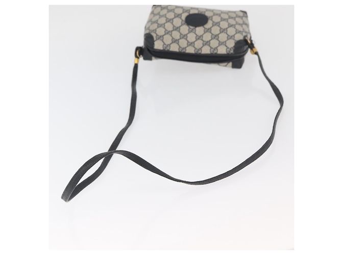 Gucci Borsa a Spalla GG Supreme in PVC Navy Gold 007 58 0093 Auth SW2206 D'oro Blu navy - vista 7