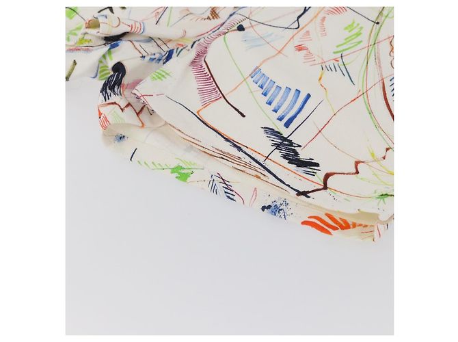 Hermès HERMES Short Pants 36 Multicolor Silver Auth YKZ632M Silvery Multiple colors - view 10