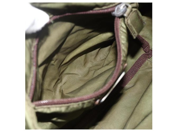 Borsa a Spalla PRADA in Nylon Verde Argento Autentica bs34328 - vista 24