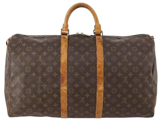 LOUIS VUITTON Borsa Boston Monogram Keepall 55 M41424 LV Auth 172324 Monogramma - vista 2