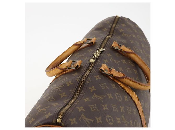 LOUIS VUITTON Borsa Boston Monogram Keepall 55 M41424 LV Auth 172324 Monogramma - vista 6