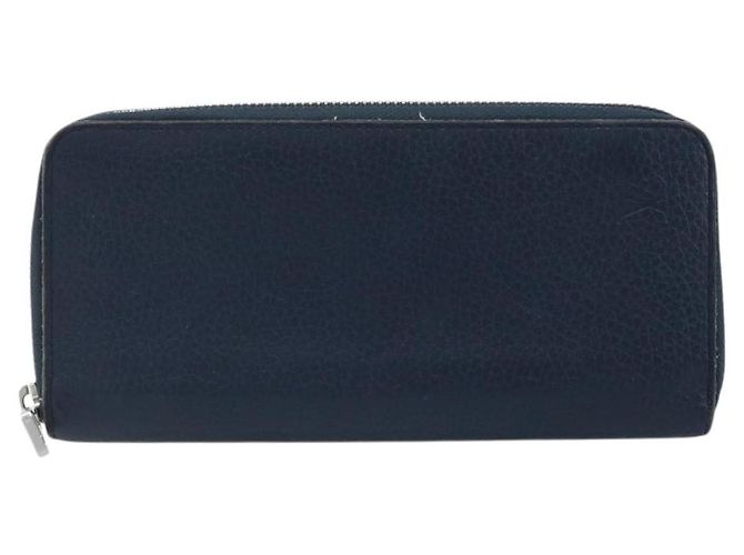 Portafoglio Verticale in Pelle Taurillon Clemence LOUIS VUITTON M58823 Auth bs34331 Blu navy - vista 13