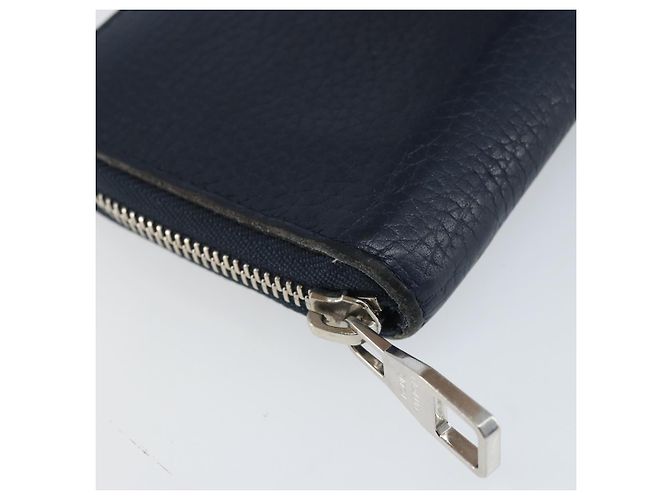 Portafoglio Verticale in Pelle Taurillon Clemence LOUIS VUITTON M58823 Auth bs34331 Blu navy - vista 14