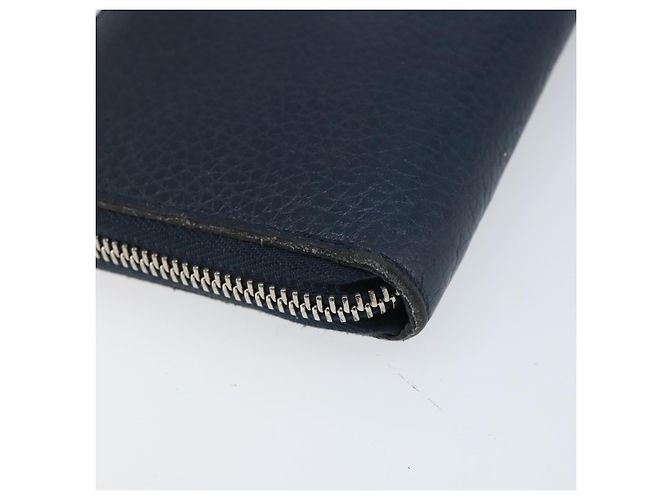 Portafoglio Verticale in Pelle Taurillon Clemence LOUIS VUITTON M58823 Auth bs34331 Blu navy - vista 16