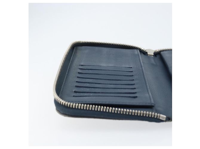 Portafoglio Verticale in Pelle Taurillon Clemence LOUIS VUITTON M58823 Auth bs34331 Blu navy - vista 19