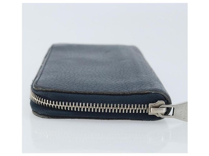 Portafoglio Verticale in Pelle Taurillon Clemence LOUIS VUITTON M58823 Auth bs34331 Blu navy - vista 4