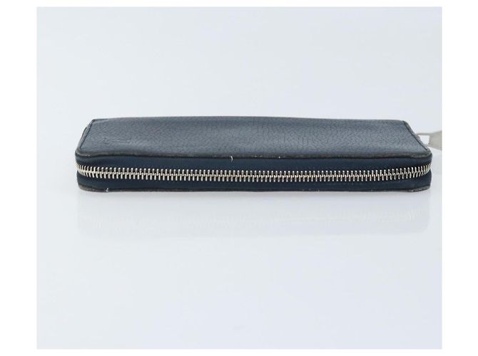Portafoglio Verticale in Pelle Taurillon Clemence LOUIS VUITTON M58823 Auth bs34331 Blu navy - vista 5