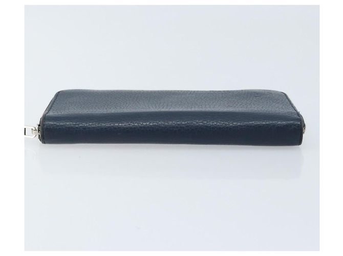 Portafoglio Verticale in Pelle Taurillon Clemence LOUIS VUITTON M58823 Auth bs34331 Blu navy - vista 6