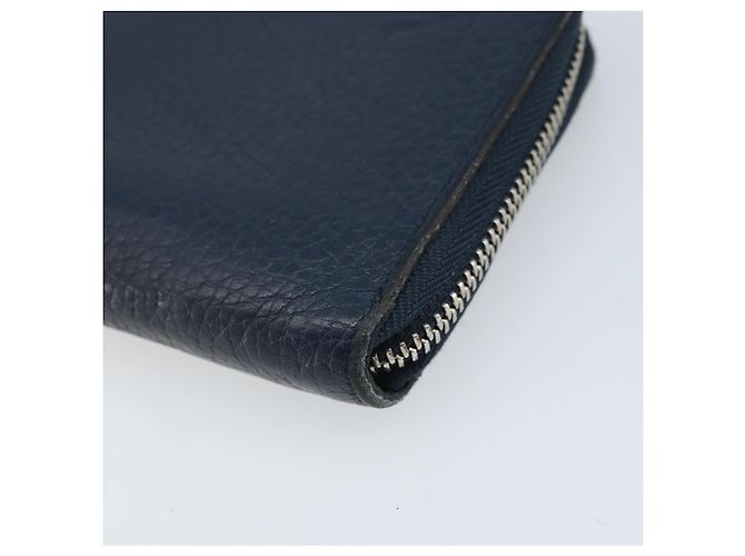 Portafoglio Verticale in Pelle Taurillon Clemence LOUIS VUITTON M58823 Auth bs34331 Blu navy - vista 7