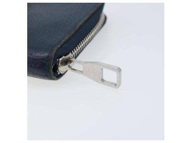 Portafoglio Verticale in Pelle Taurillon Clemence LOUIS VUITTON M58823 Auth bs34331 Blu navy - vista 8