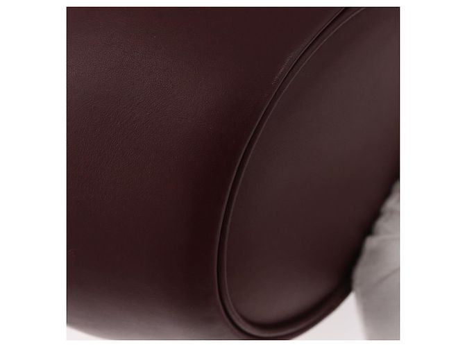CARTIER Borsa a Spalla Must Line in Pelle Bordeaux Oro Auth YKZ388 - vista 15