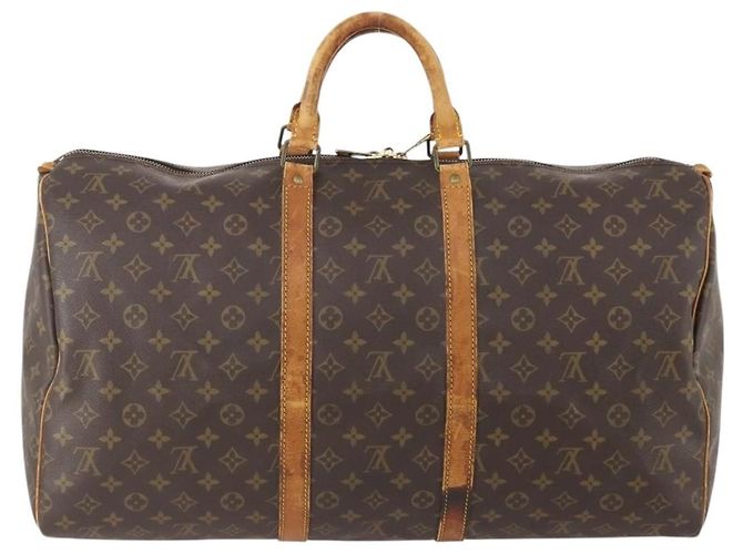 LOUIS VUITTON Borsa Boston Monogram Keepall 55 M41424 Auth LV YKZ276 Monogramma - vista 2