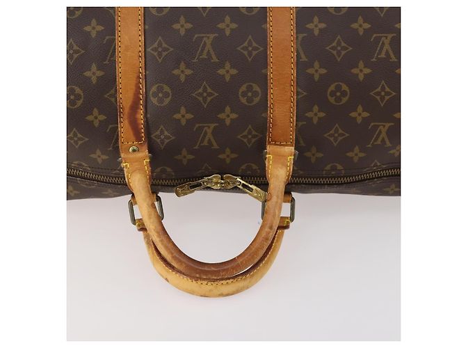 LOUIS VUITTON Borsa Boston Monogram Keepall 55 M41424 Auth LV YKZ276 Monogramma - vista 7