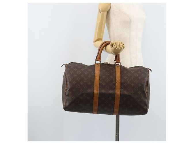 LOUIS VUITTON Borsa Boston Monogram Keepall 45 M41428 LV Auth 163647 Monogramma - vista 20