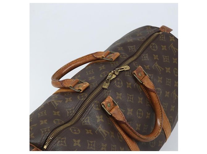 LOUIS VUITTON Borsa Boston Monogram Keepall 45 M41428 LV Auth 163647 Monogramma - vista 6