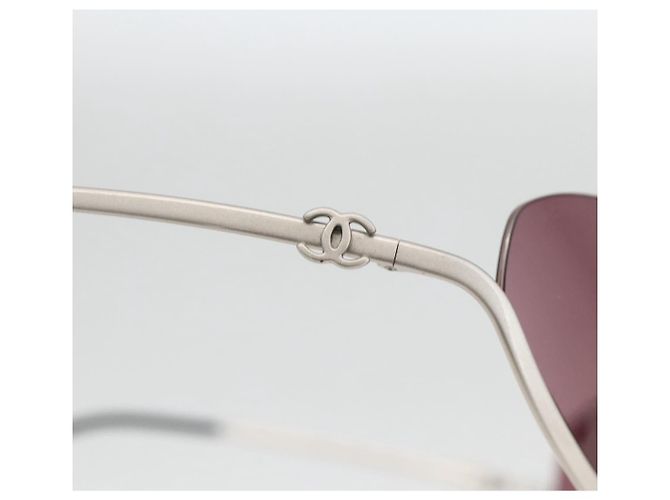 Occhiali da sole CHANEL COCO Mark in metallo tono argento 4004 CC Auth BAZ737 - vista 5