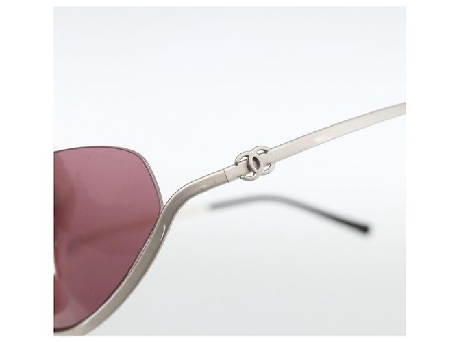 Occhiali da sole CHANEL COCO Mark in metallo tono argento 4004 CC Auth BAZ737 - vista 7