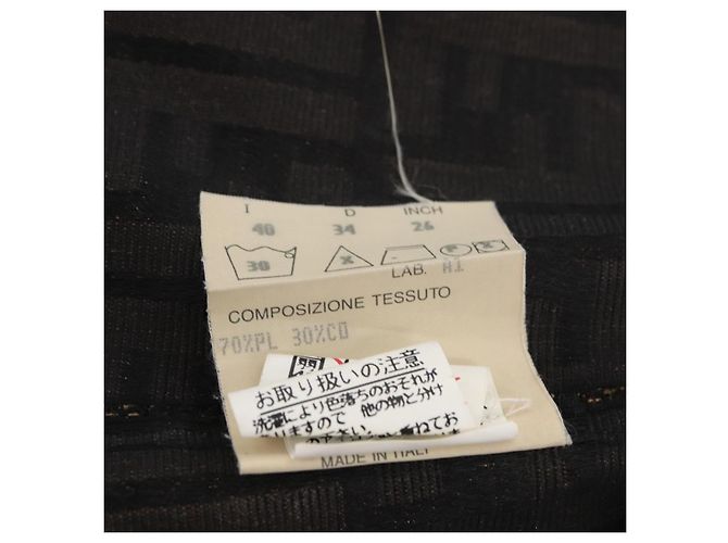 FENDI Zucca Canvas Rock Schwarz Braun Auth YKZ602A - Ansicht 11