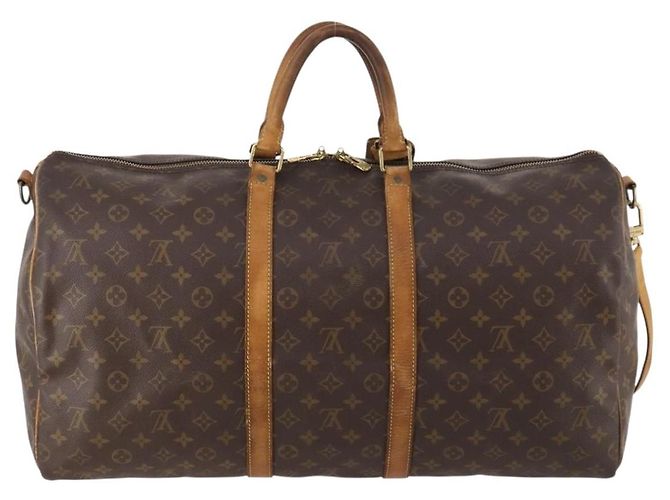 LOUIS VUITTON Monogram Keepall Bandouliere 55 Borsa Boston M41414 LV Auth BA11072 Monogramma - vista 2