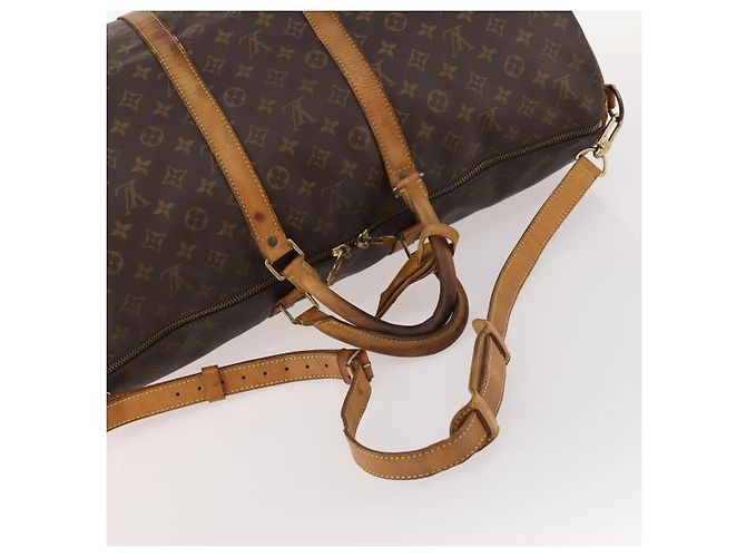 LOUIS VUITTON Monogram Keepall Bandouliere 55 Borsa Boston M41414 LV Auth BA11072 Monogramma - vista 7