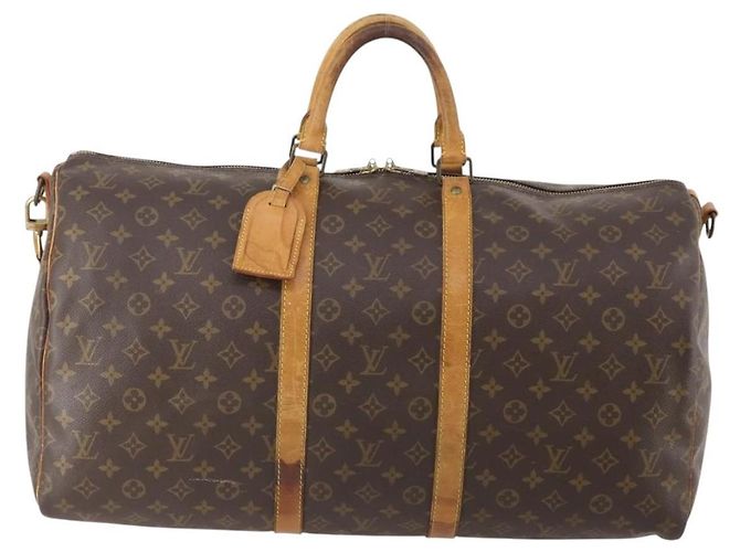 LOUIS VUITTON Monogram Keepall Bandouliere 55 Borsa Boston M41414 LV Auth YKZ250 Monogramma - vista 13