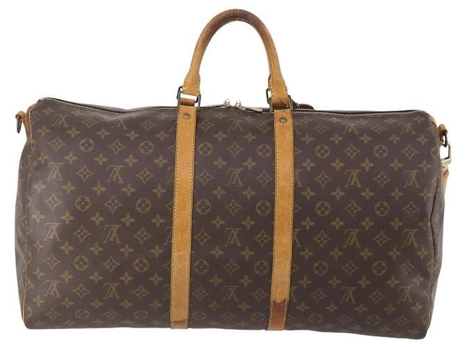 LOUIS VUITTON Monogram Keepall Bandouliere 55 Borsa Boston M41414 LV Auth YKZ250 Monogramma - vista 2
