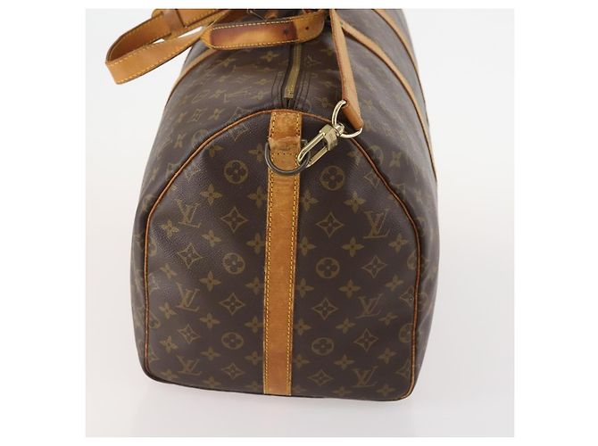 LOUIS VUITTON Monogram Keepall Bandouliere 55 Borsa Boston M41414 LV Auth YKZ250 Monogramma - vista 3