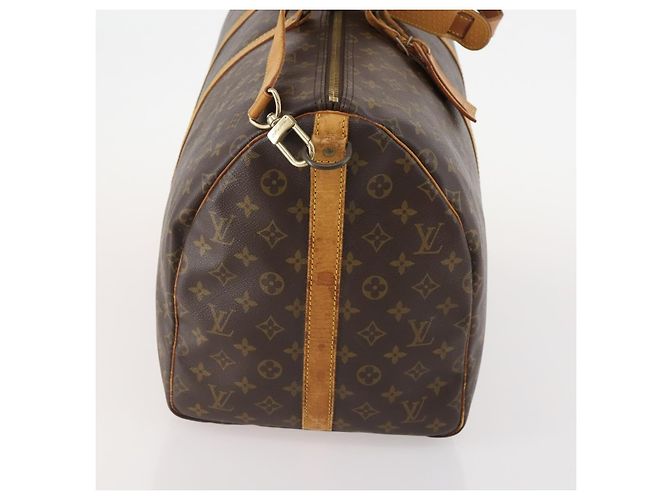 LOUIS VUITTON Monogram Keepall Bandouliere 55 Borsa Boston M41414 LV Auth YKZ250 Monogramma - vista 4