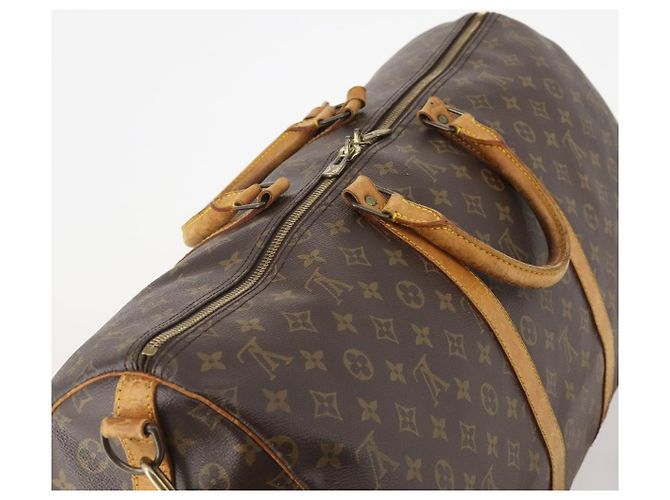 LOUIS VUITTON Monogram Keepall Bandouliere 55 Borsa Boston M41414 LV Auth YKZ250 Monogramma - vista 6