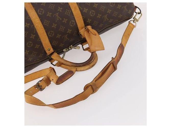 LOUIS VUITTON Monogram Keepall Bandouliere 55 Borsa Boston M41414 LV Auth YKZ250 Monogramma - vista 7