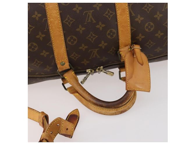 LOUIS VUITTON Monogram Keepall Bandouliere 55 Borsa Boston M41414 LV Auth YKZ250 Monogramma - vista 8