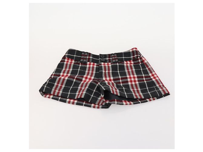 Burberry Nova Check Blue Label Shorts aus Baumwolle 2 Stück Schwarz Auth am10880 - Ansicht 6
