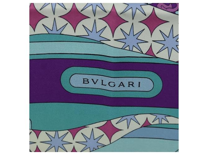 Bulgari Sciarpa BVLGARI in seta multicolore Auth BA11831A - vista 12