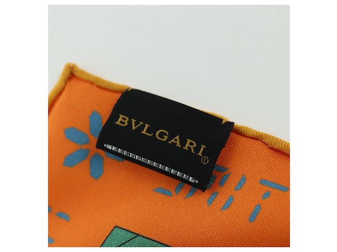Bulgari Sciarpa BVLGARI in seta multicolore Auth BA11831A - vista 15