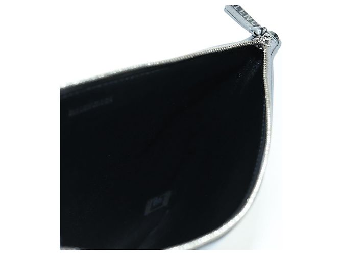 Borsa a mano in pelle BALENCIAGA Argento Auth SW2267M - vista 17
