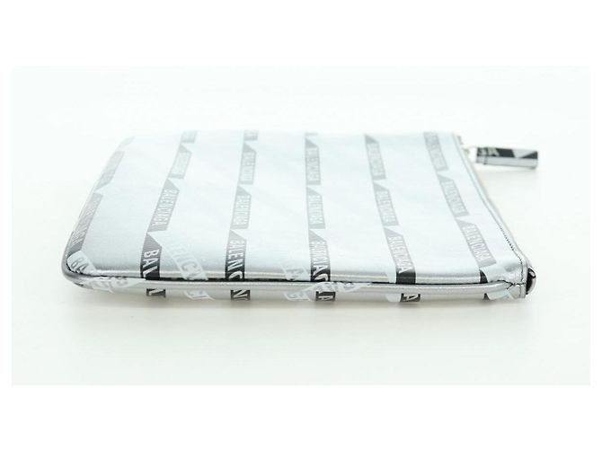 Borsa a mano in pelle BALENCIAGA Argento Auth SW2267M - vista 4
