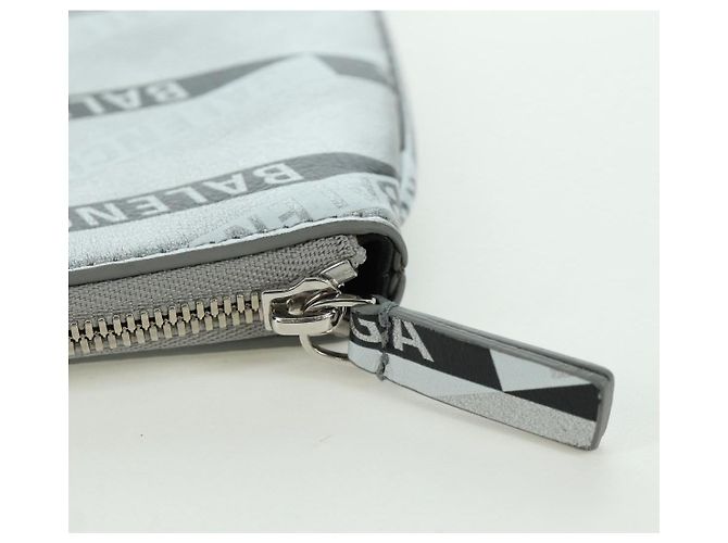 Borsa a mano in pelle BALENCIAGA Argento Auth SW2267M - vista 8
