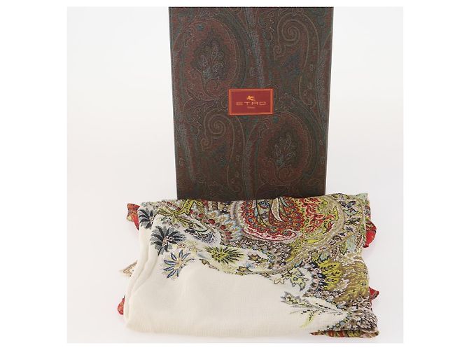 Etro Großer Schal aus Seide in Multicolor Auth am11161A Mehrfarben - Ansicht 12