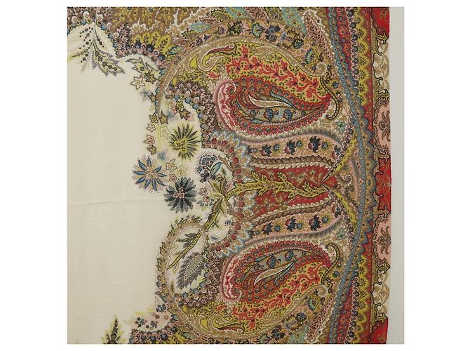 Etro Großer Schal aus Seide in Multicolor Auth am11161A Mehrfarben - Ansicht 7