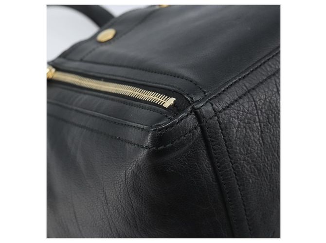 SAINT LAURENT Borsa Downtown in pelle nera e oro 175884 Auth YKZ233A Nero D'oro - vista 14
