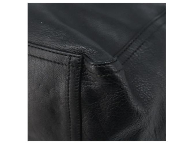 SAINT LAURENT Borsa Downtown in pelle nera e oro 175884 Auth YKZ233A Nero D'oro - vista 15