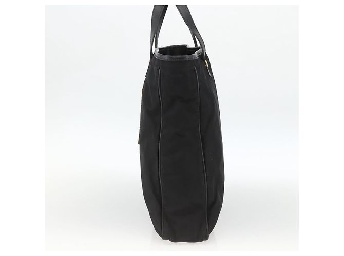 PRADA Handtasche Nylon Schwarz Gold Auth ARZ907 Golden - Ansicht 4
