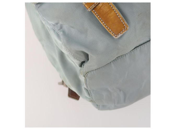 PRADA Backpack Nylon Light Blue Silver Auth bs34101 Silvery - view 17