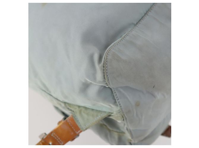 PRADA Backpack Nylon Light Blue Silver Auth bs34101 Silvery - view 19