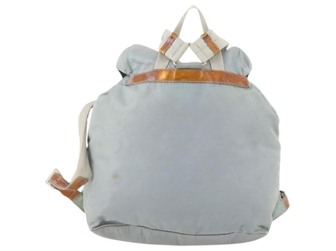 PRADA Backpack Nylon Light Blue Silver Auth bs34101 Silvery - view 2