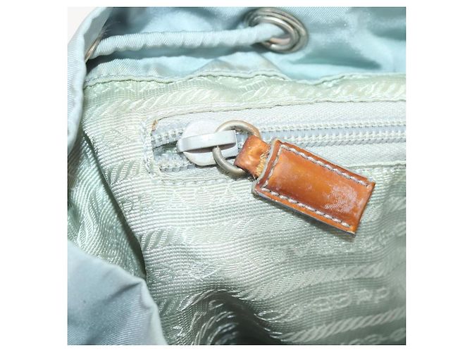 PRADA Backpack Nylon Light Blue Silver Auth bs34101 Silvery - view 27