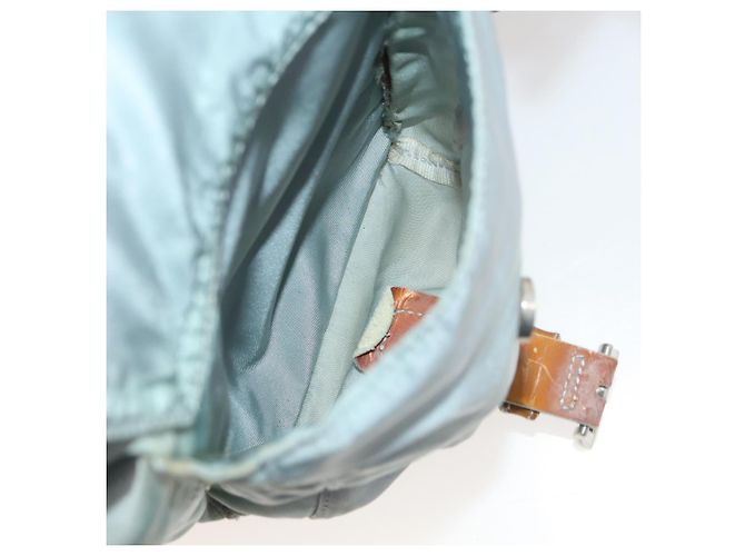 PRADA Backpack Nylon Light Blue Silver Auth bs34101 Silvery - view 30